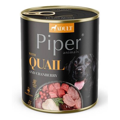 Karma dla psa PIPER Animals z przepiórką 800 g