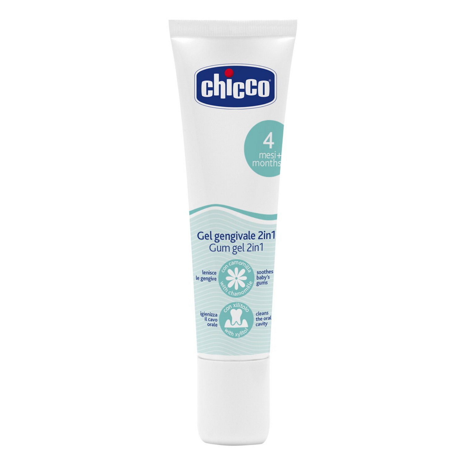 Chicco 4 Month + wielofunkcjyjny żel na ząbkowanie dla niemowląt 4m+, 30 ml