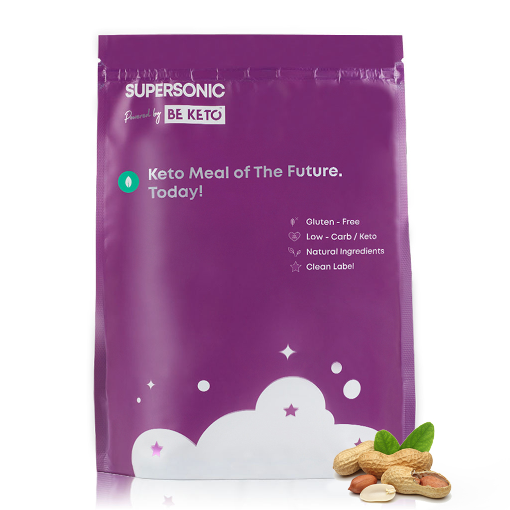 Be Keto gotowy, pełnowartościowy, ketogeniczny posiłek o smaku masła orzechowego, 750 g