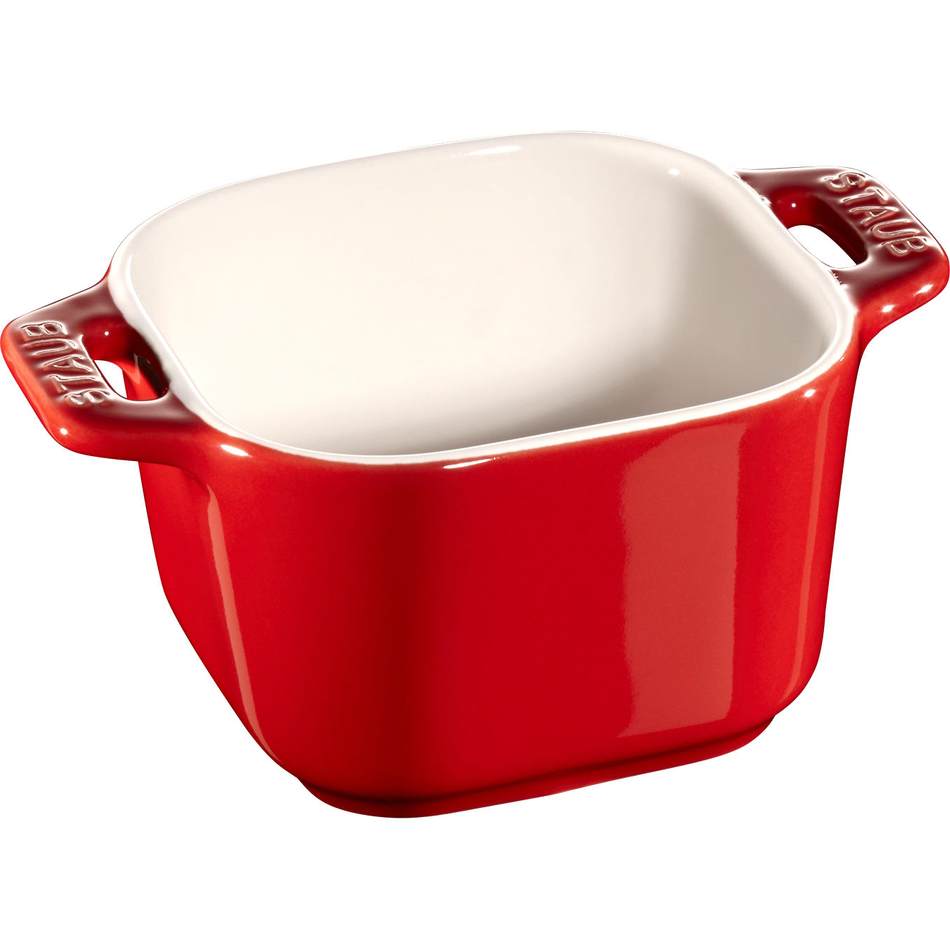 Staub - Mini ramekin kwadratowy 125 ml,  2 szt. czerwony