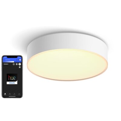 Lampa sufitowa PHILIPS HUE White Ambiance Enrave S 915005996401 Biały Bluetooth