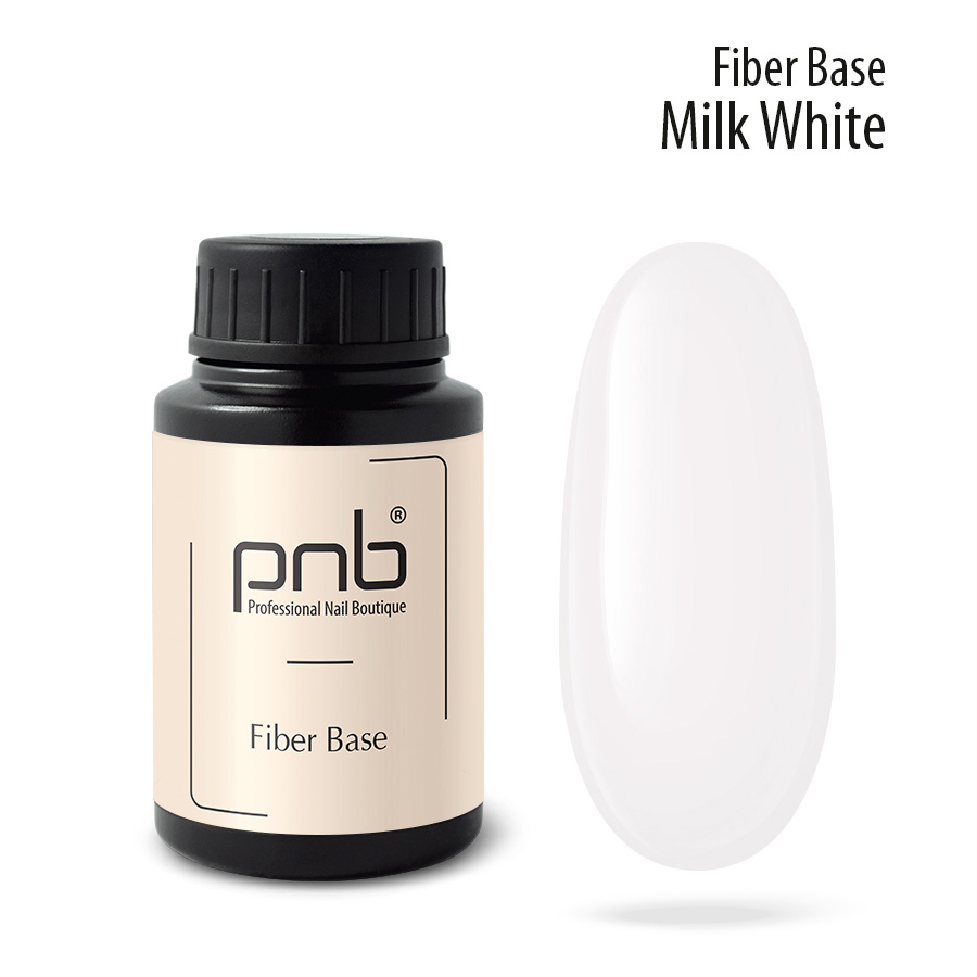 PNB Fiber Base baza hybrydowa kamuflująca UV/LED, white milk, 30 ml