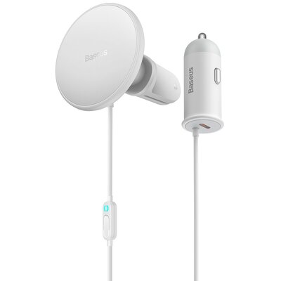 Uchwyt na telefon BASEUS CW01 USB typ-C Biały