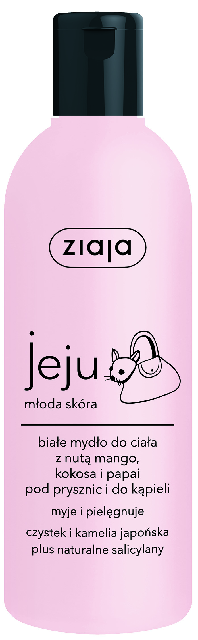Ziaja Jeju, białe mydło pod prysznic i do kąpieli, 300 ml