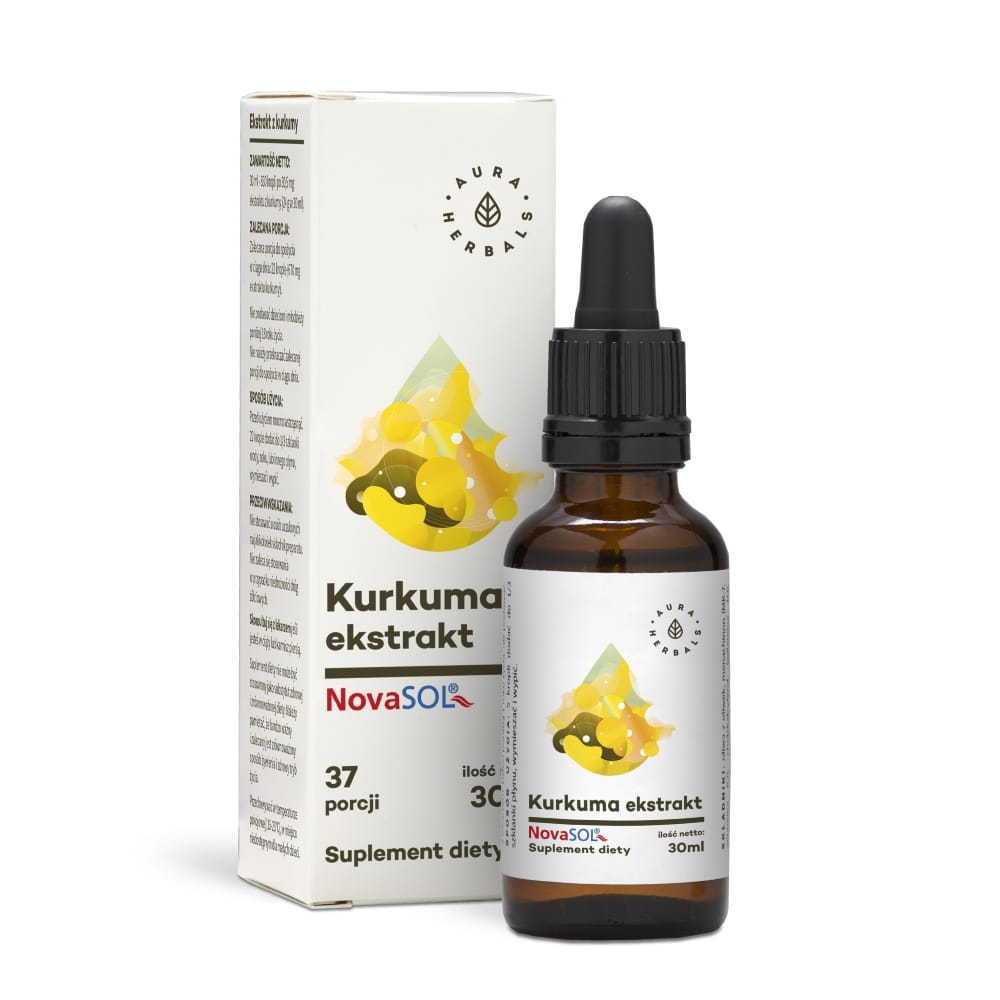 Kurkuma ekstrakt NovaSOL - krople 30ml (Aura Herbals)