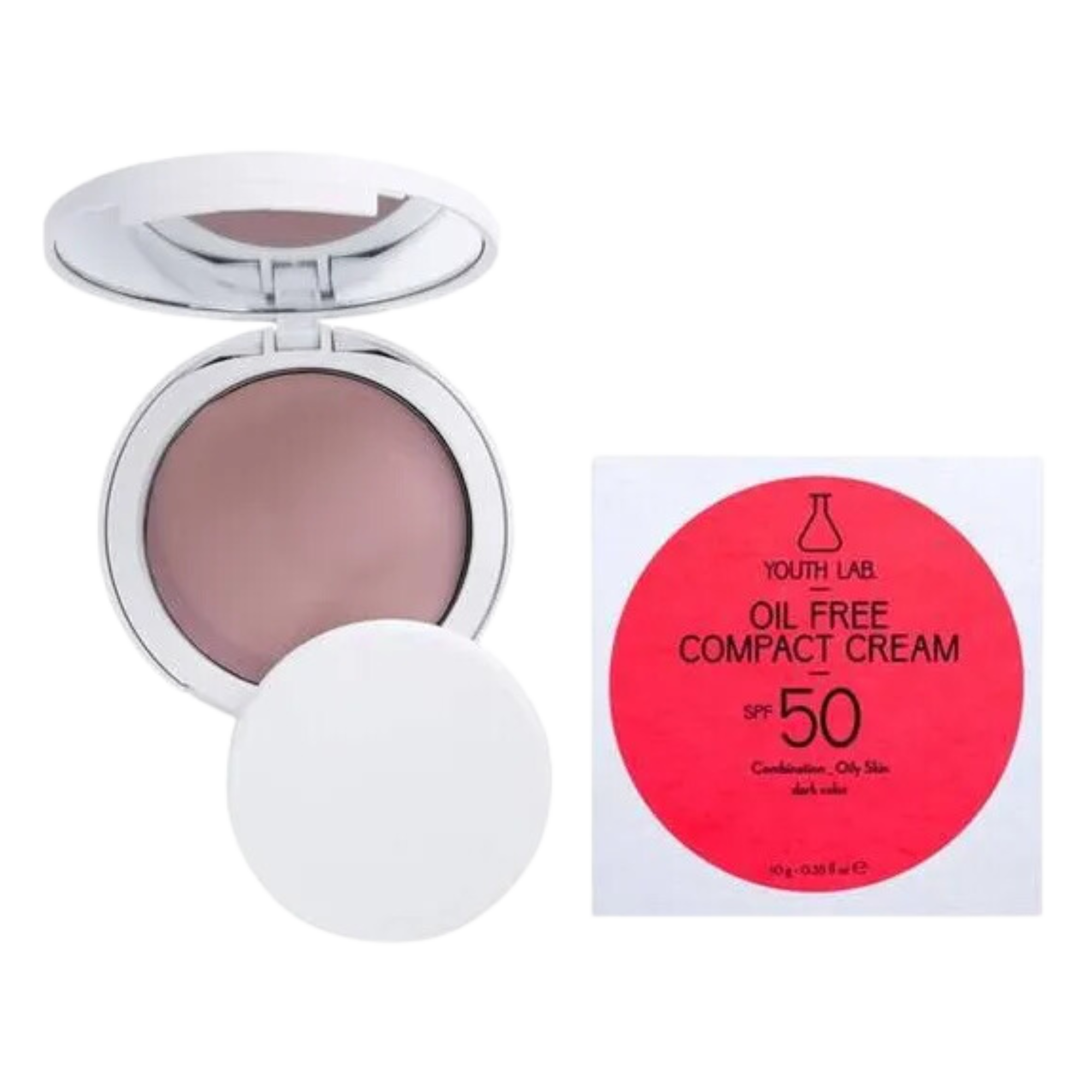 Youth Lab. Oil Free Compact Cream podkład w kompakcie SPF50 Dark, 10 g