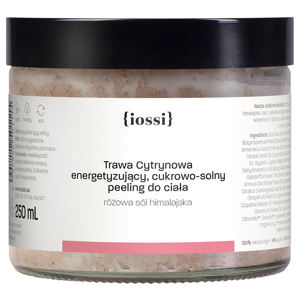 Iossi Trawa Cytrynowa cukrowo-solny peeling do ciała, 250 ml