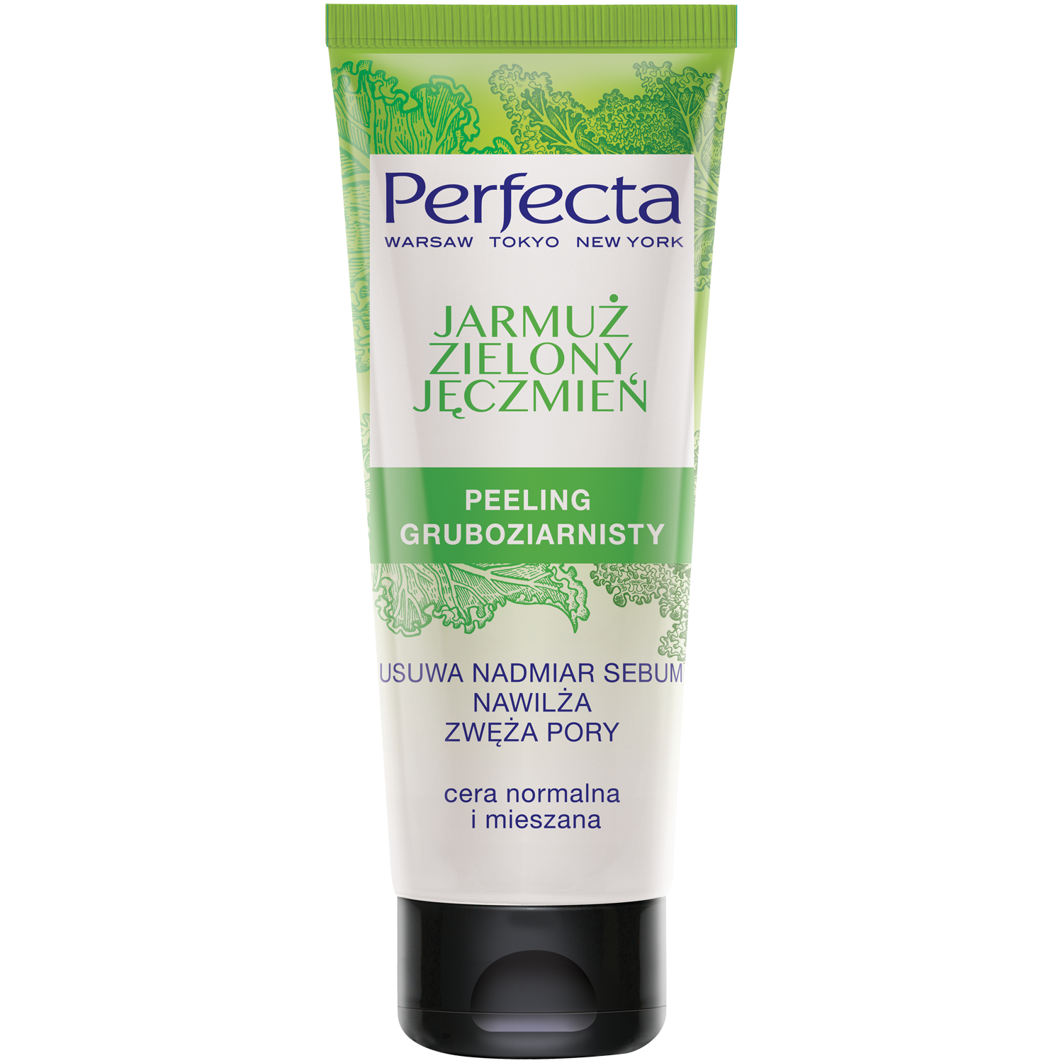 Perfecta Jarmuż I Zielony Jęczmień Peeling Do Twarzy Gruboziarnisty 60 Ml
