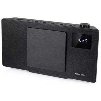 Wieża MUSE M-60BT Czarna, Odtw.CD/-R/-RW, BT, Tuner FM z cyfrową syntezą PLL, Wbudowany Equlizer, Wejście USB