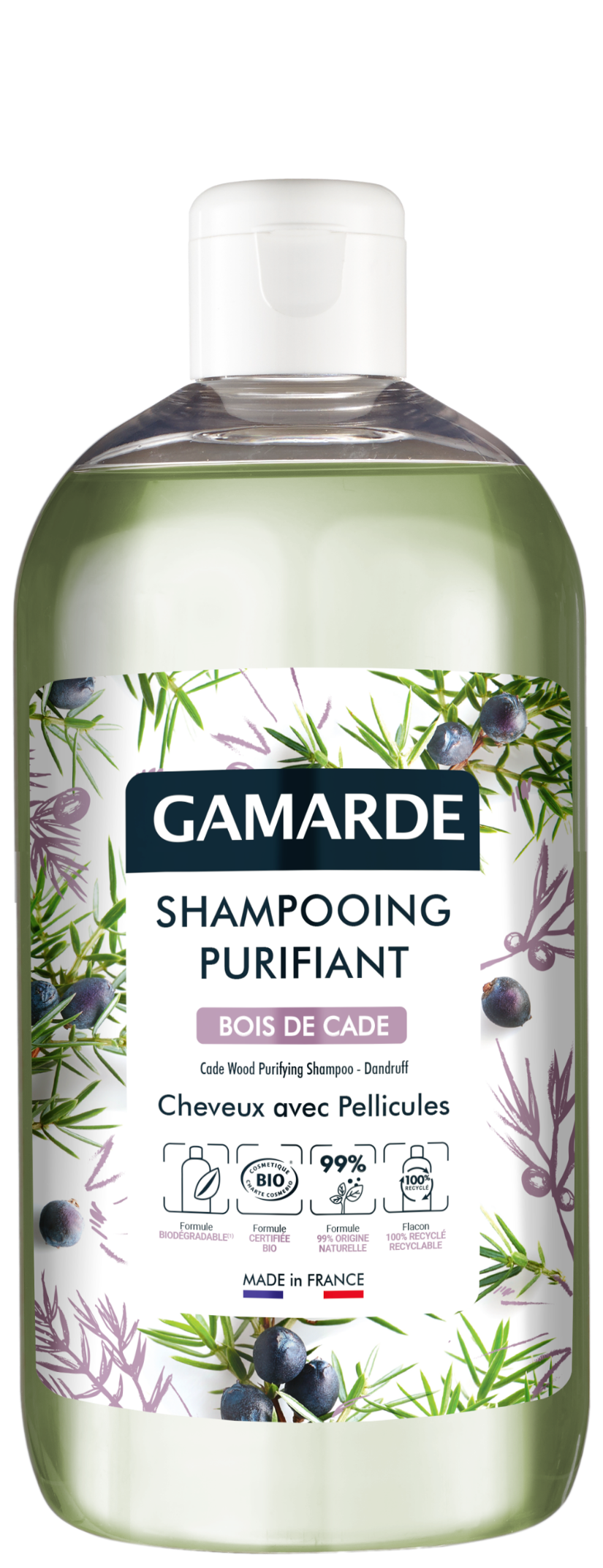 Gamarde szampon oczyszczający do włosów z łupieżem, 500 ml