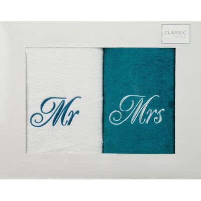 Zestaw ręczników Mr Mrs (2 sztuki)
