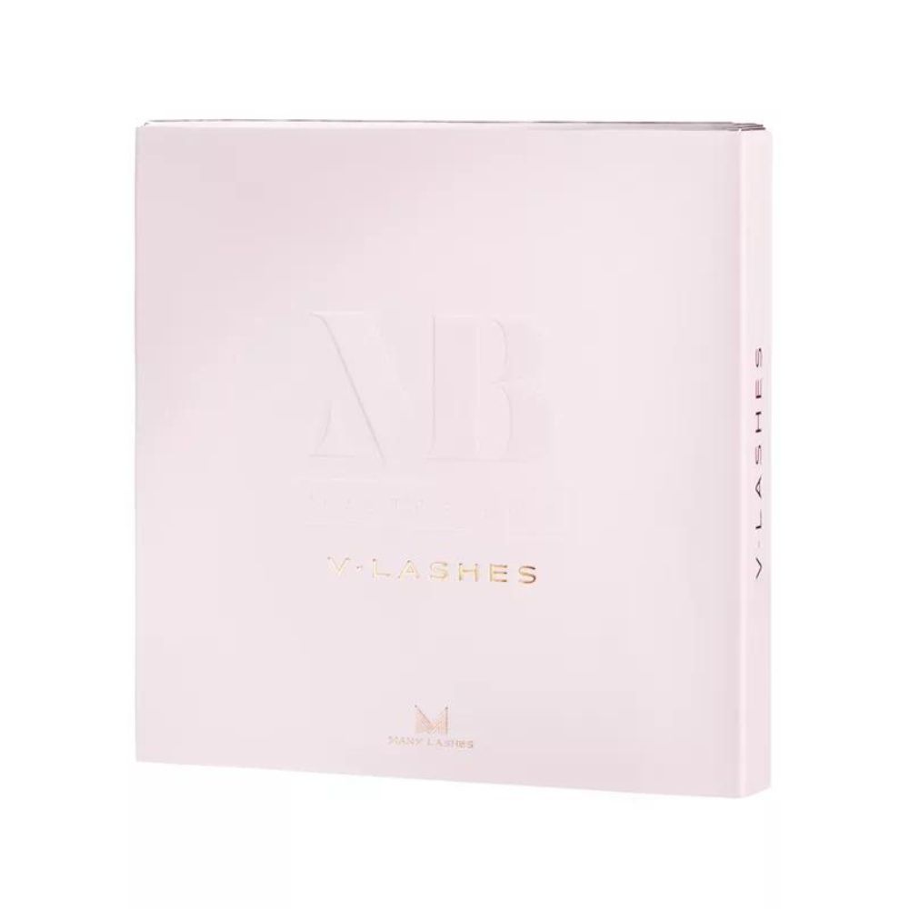 Many Beauty V-lashes zestaw kępek rzęs do makijażu skręt C, grubość rzęs 0,10 mm, 1 zest.