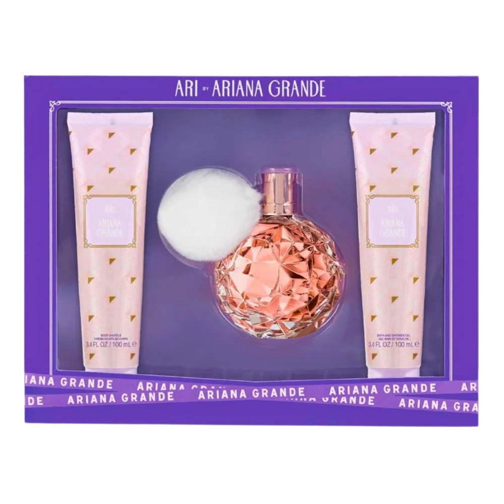 Ariana Grande Ari by Ariana Grande zestaw: woda perfumowana damska, 100 ml + balsam do ciała, 100 ml + żel pod prysznic, 100 ml
