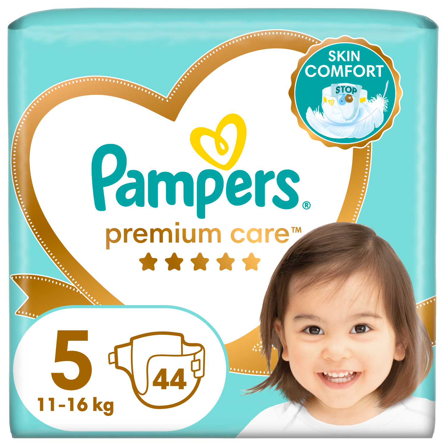 Pampers Premium Care Junior pieluchy dla dzieci rozm. 5, 44 szt./1 opak.