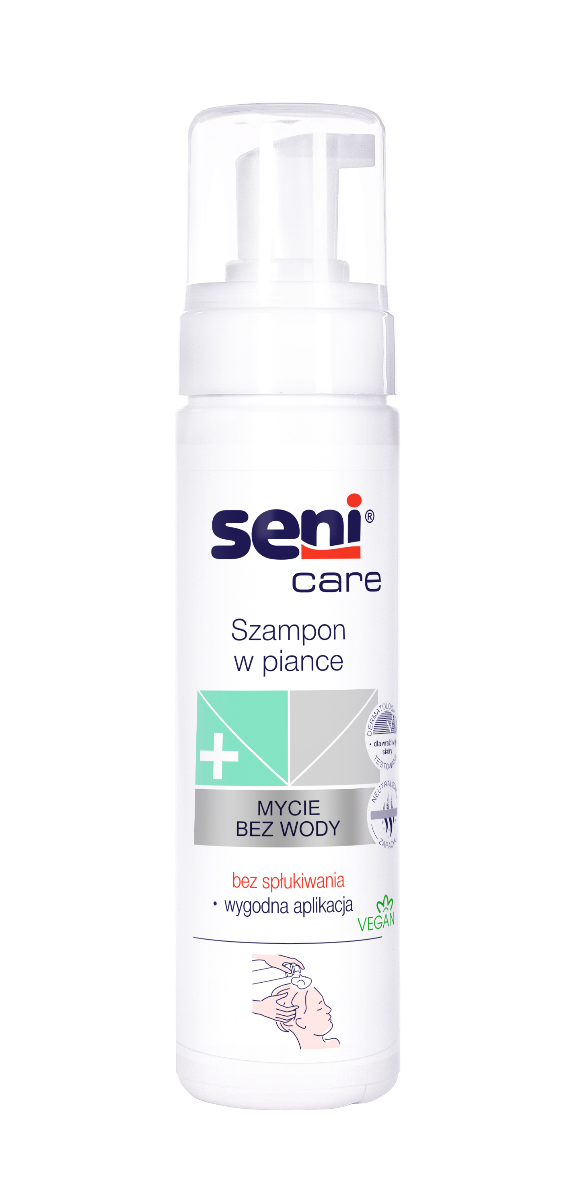  Seni Care, szampon w piance bez spłukiwania, 200 ml