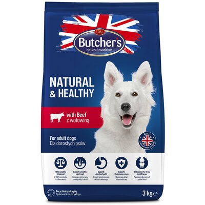 Karma dla psa BUTCHER'S Natural & Healthy Wołowina 3 kg