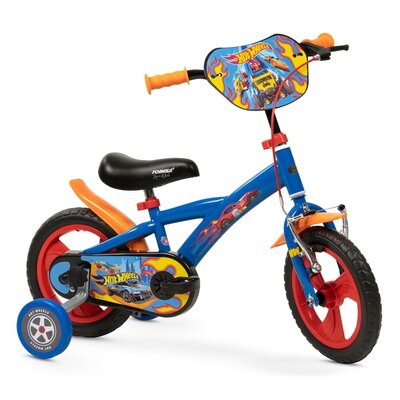 Rower dziecięcy TOIMSA Hot Wheels 12 cali dla chłopca Niebiesko-czerwony