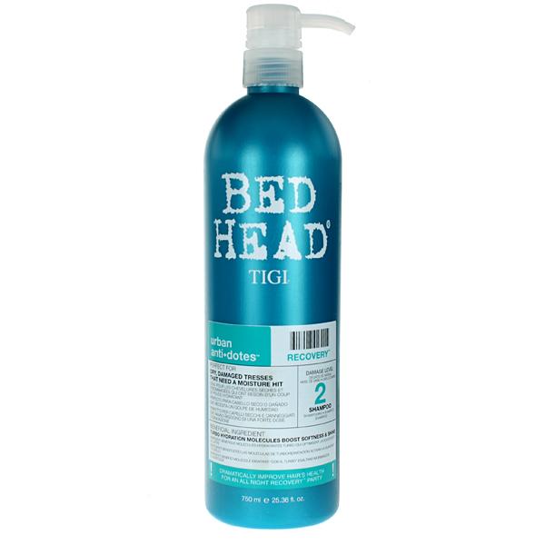 Tigi Bed Head Urban Anti+Dotes Row Recovery Level 2 szampon do włosów suchych i zniszczonych, 750 ml