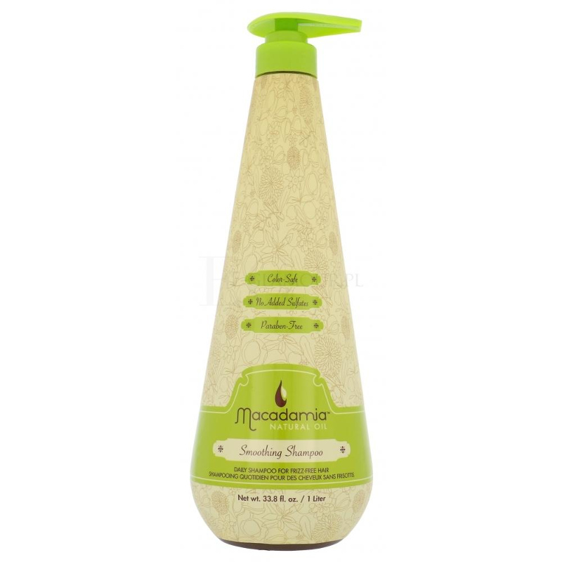 Macadamia Professional Smoothing wygładzający szampon do włosów niezdyscyplinowanych, 1000 ml