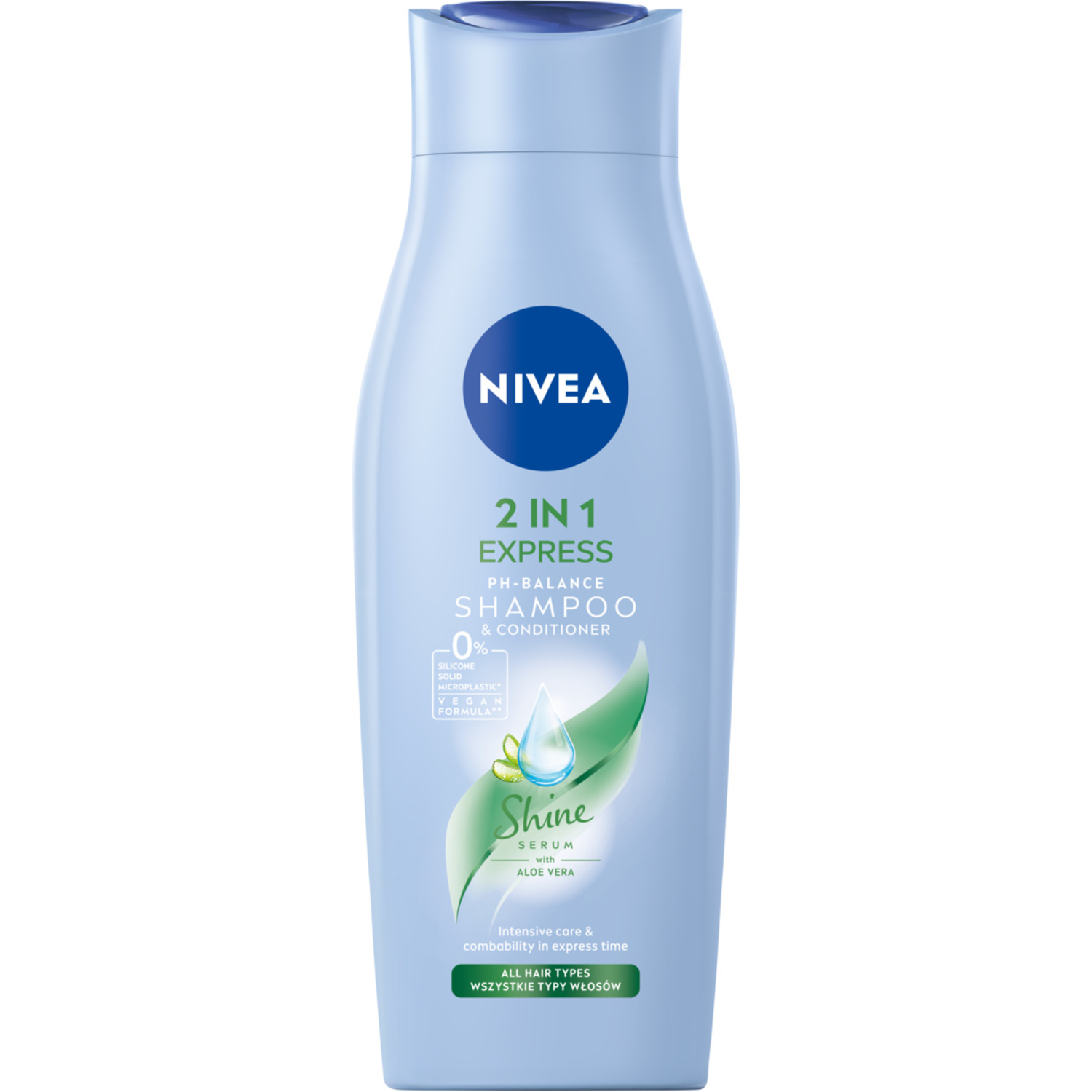 NIVEA Łagodny szampon z odżywką 2w1 Express 400 ml