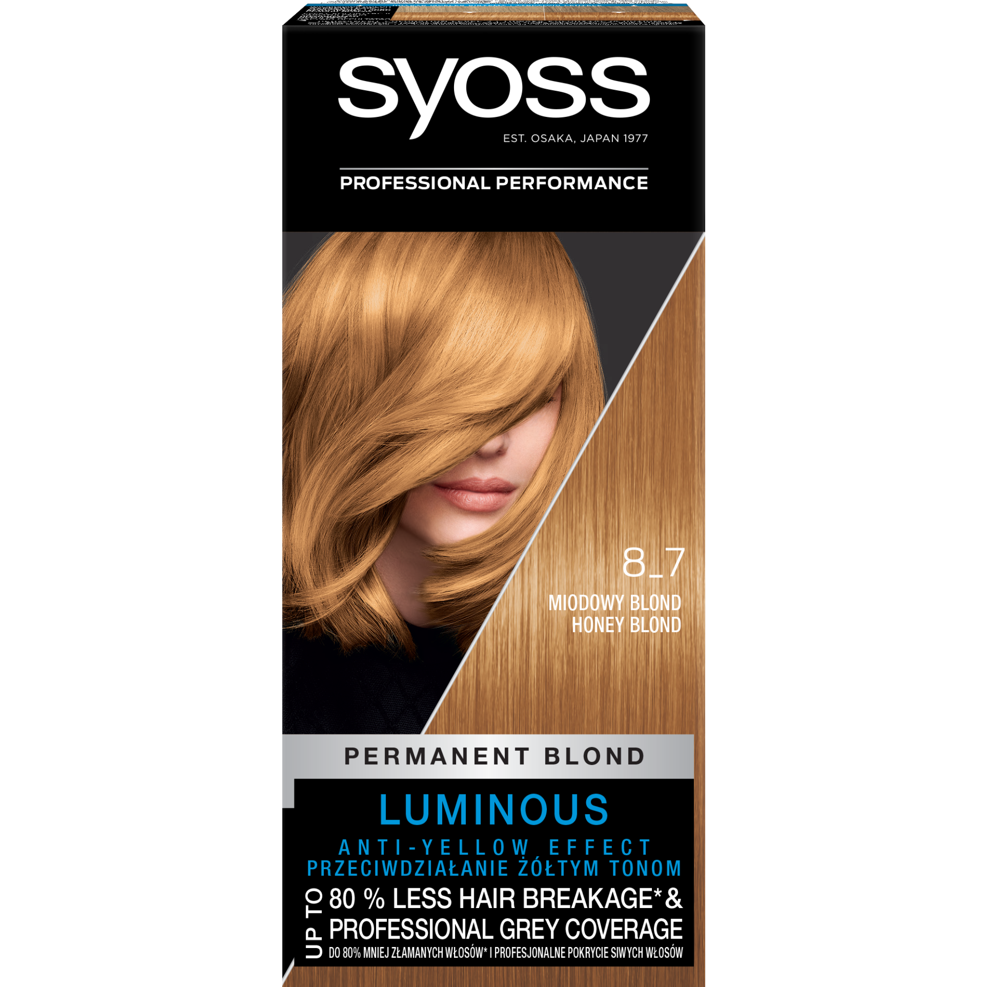 Syoss Permanent Coloration Blond trwała farba do włosów, 7_8 Miodowy Blond, 1 szt.