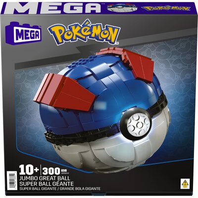 Klocki plastikowe MEGA Pokemon Duży GreatBall HMW04