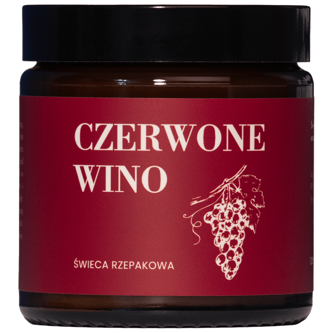 Mglife rzepakowa świeca zapachowa Czerwone Wino, 120 ml