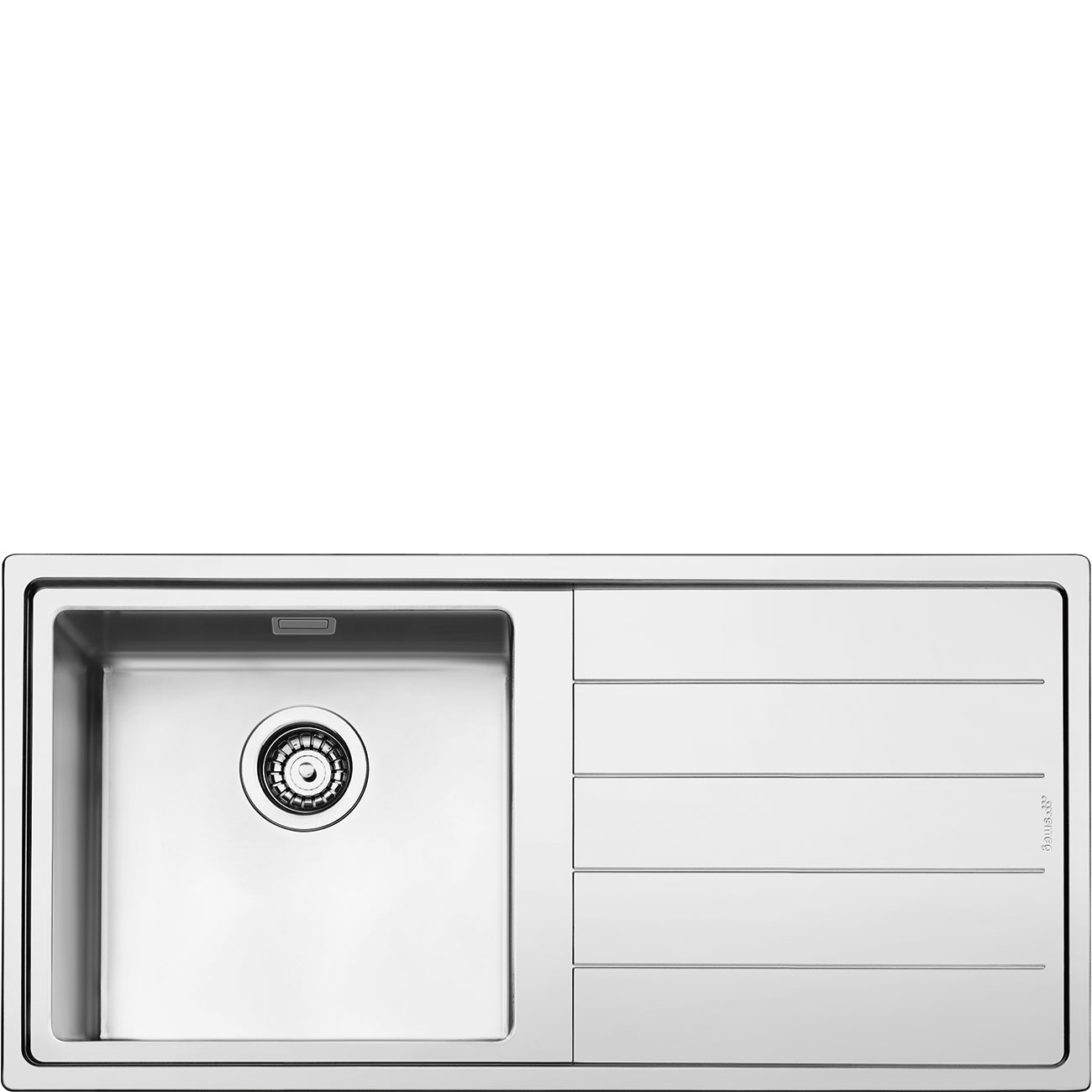 Smeg - Zlewozmywak wpuszczany w blat LFT100D Universale Stal nierdzewna