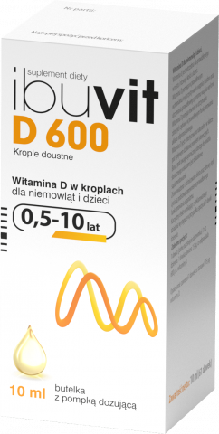 Ibuvit D 600, butelka z pompką, 10 ml