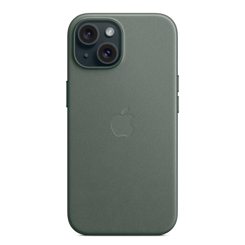 Apple iPhone 15 FineWoven Case with MagSafe - Evergreen