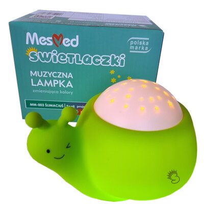 Lampka nocna MESMED Świetlaczek Ślimaciuś MM-003