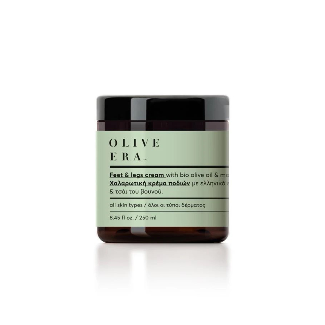 Olive Era Mountain Tea relaksujący krem do stóp i nóg z bio oliwą z oliwek i herbatą górską, 250 ml