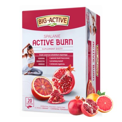 Herbata BIG ACTIVE Active Burn Spalanie (20 sztuk)