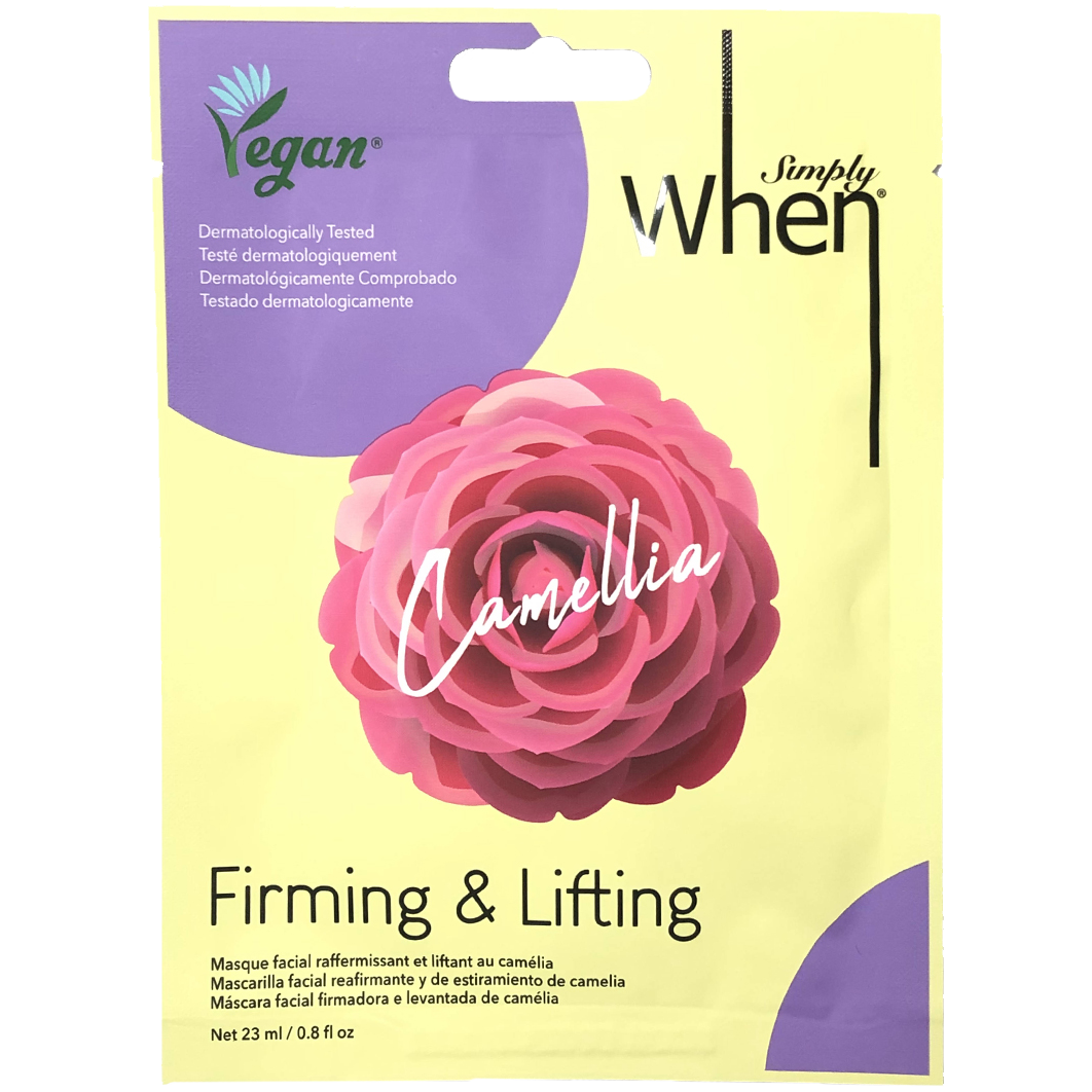 When Simply Vegan Camellia maska ujędrniająca do twarzy, 23 ml