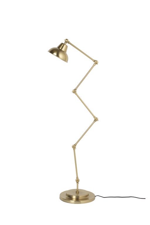 White Label Living - Lampa podłogowa XAVI (mosiężna)