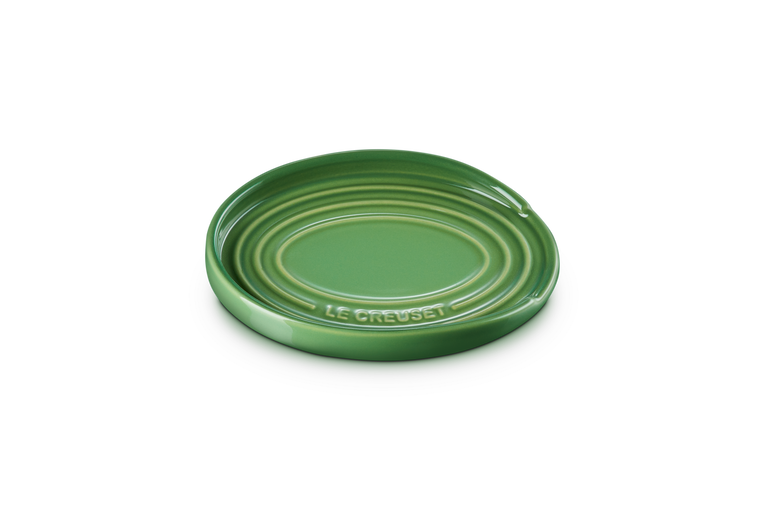 Le Creuset -  Owalna podstawka pod łyżkę kamionka bamboo green