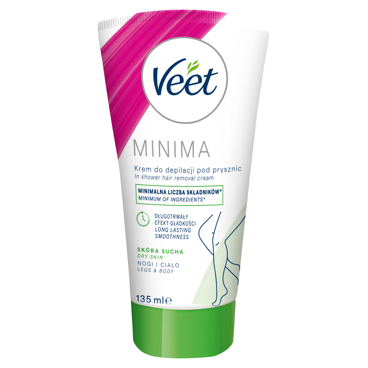 Veet Silky Fresh krem do depilacji skóry suchej pod prysznic, 135 ml