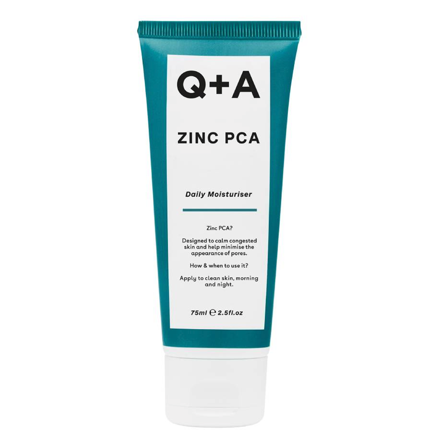 Q+A Zinc PCA krem do twarzy z cynkiem PCA przeciw niedoskonałościom, 75 ml