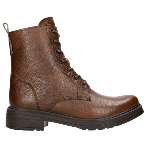 Wojas Brązowe Bikery Damskie Ocieplane Naturalną Wełną