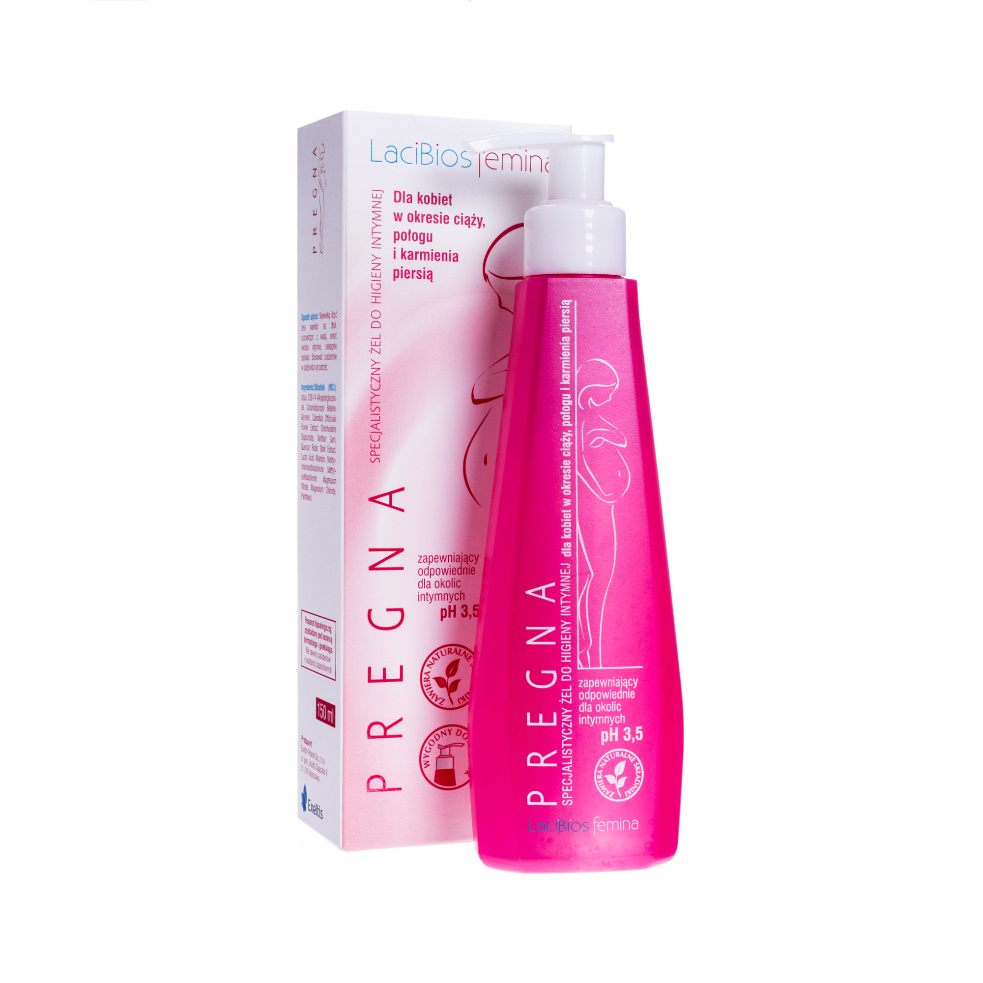 LaciBios Femina Pregna, specjalistyczny żel do higieny intymnej, 150 ml