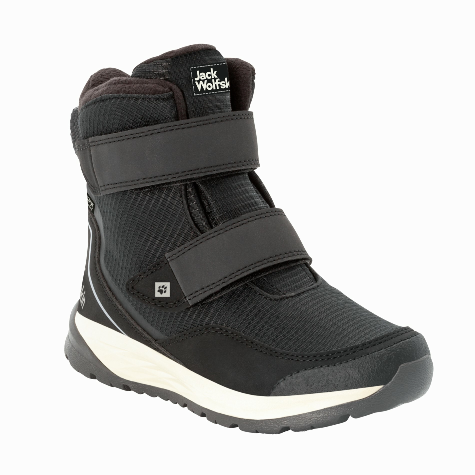 Buty zimowe dla dzieci Jack Wolfskin POLAR BEAR TEXAPORE HIGH VC K black / grey - 31
