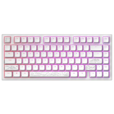 Klawiatura DARK PROJECT ALU81A Terra Nostra Biały