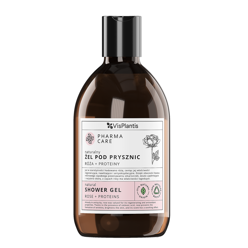 Vis Plantis Pharma Care regenerujący żel pod prysznic róża i proteiny, 500 ml