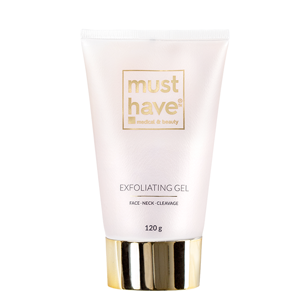 MustHave Gold Essence żel złuszczający do twarzy, szyi i dekoltu z 24-karatowym złotem, 120 g