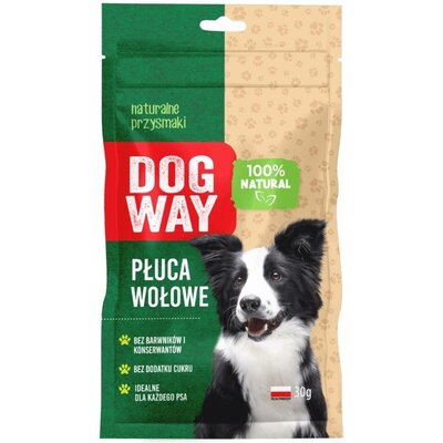 Przysmak dla psa DOGWAY Płuca Wołowe 30 g