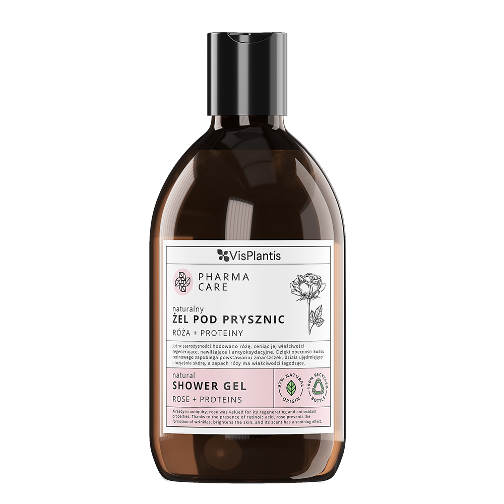 Vis Plantis Pharma Care regenerujący żel pod prysznic róża i proteiny, 500 ml