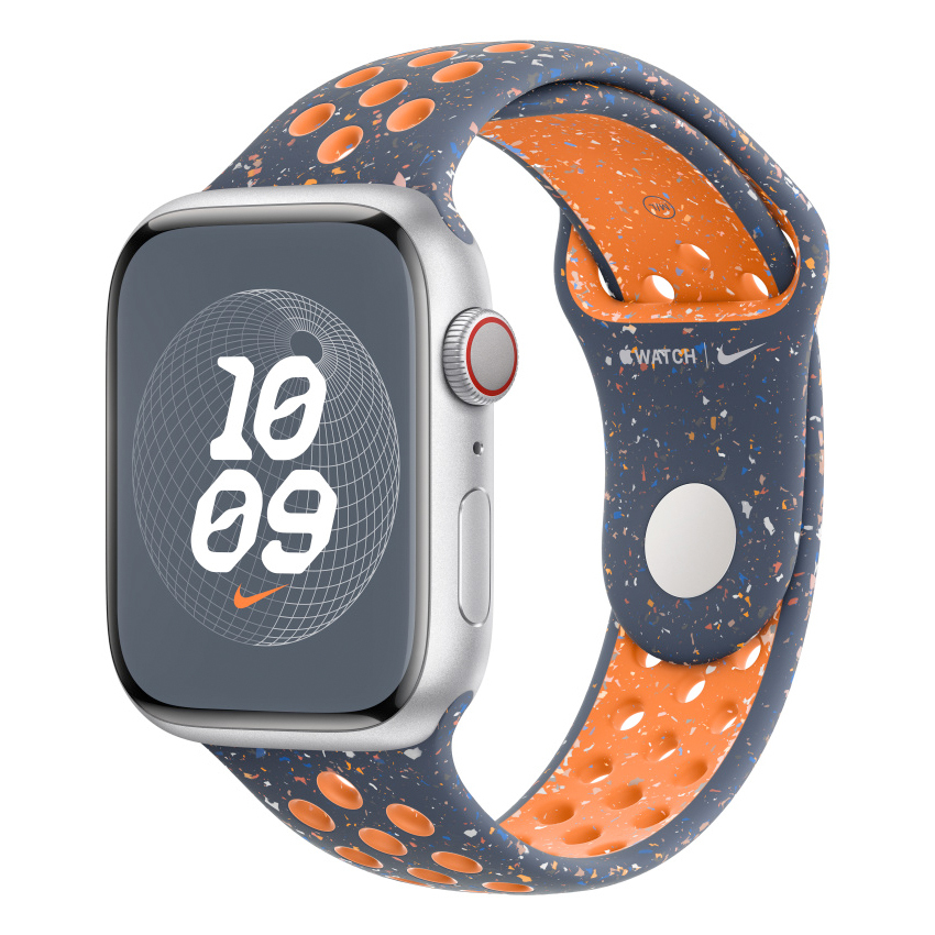Apple 45mm Blue Flame Nike Sport Band - M/L