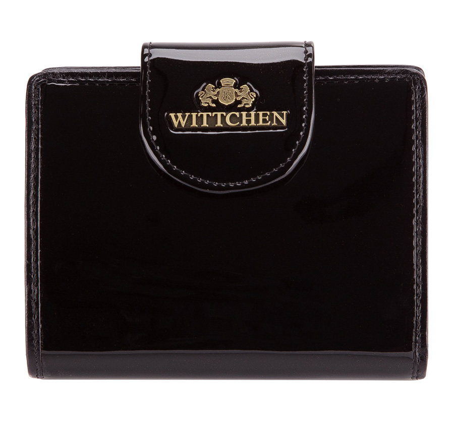 WITTCHEN Portfel bordowy Verona skóra lakierowana