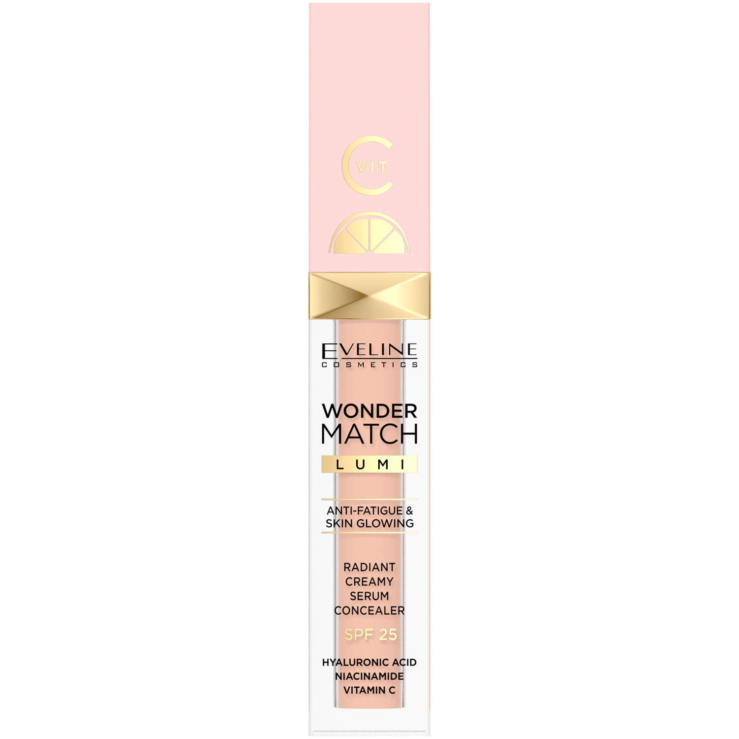 Eveline Cosmetics Wonder Match Lumi rozświetlający korektor do twarzy z SPF25 10 vanilla warm, 6,8 ml