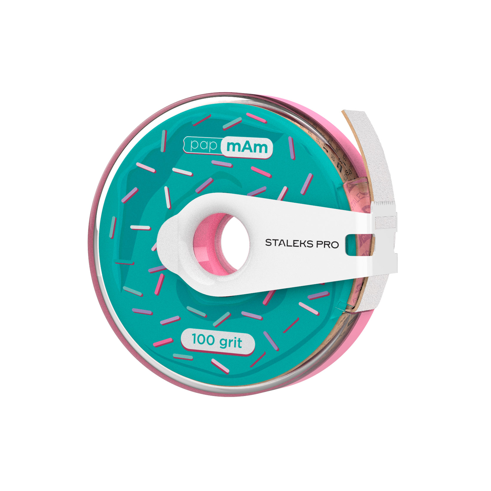 Staleks Pro Expert ATC-100w wymienne jednorazowe nakładki PapMam w postaci taśmy w plastikowej rolce, gradacja 100, 1 opak.